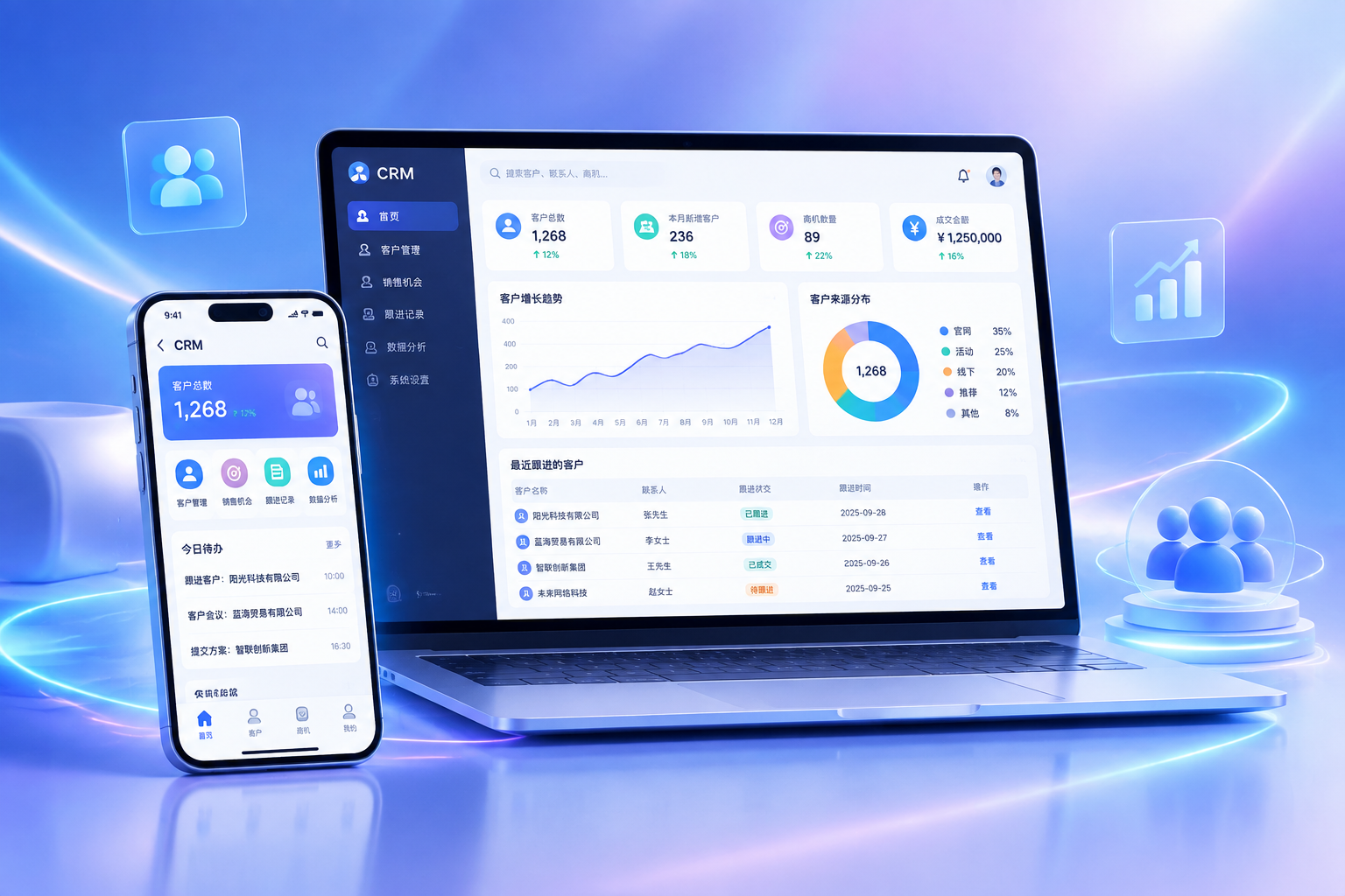 企业 CRM 客户管理系统